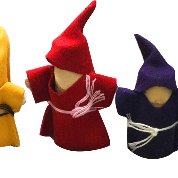 Wooden Gnomes Set of 5