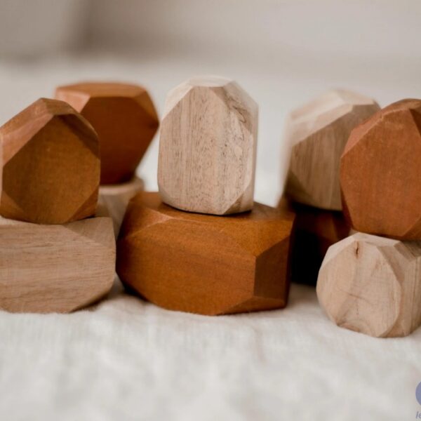 Two Tone Wooden Gems