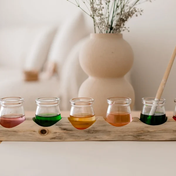 Wooden Paint Pot Holder