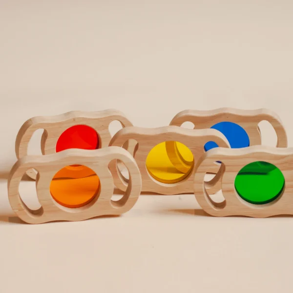 See through coloured blocks